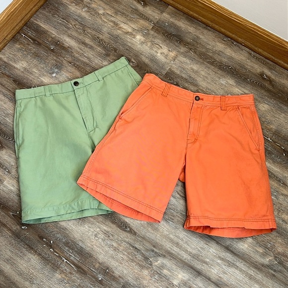 Men's Shorts Brooks Brothers & Izod Size 32 Bundle lot of 2 Pairs Preppy Golf - Picture 2 of 15